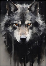Wolf Leinwand oder Poster  -