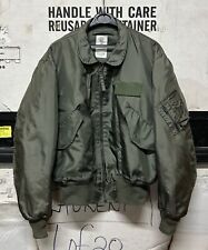 ORIGINAL SELTENE US NAVY JACKE FLIEGER HERREN CWU-36/P SAGE GREEN SUPER EX!! X-LARGE
