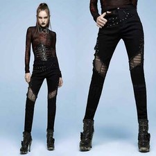 PUNK RAVE Studd Pants Gothic