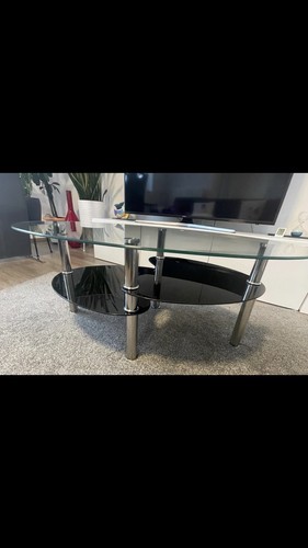 Couchtisch glas oval - , im