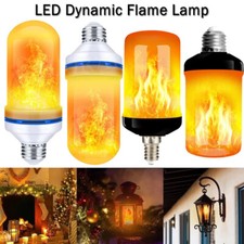 E14 E27 LED Licht Fackel Feuer Lampe Flammen Effekt Glühbirne Flacker Birne Deko