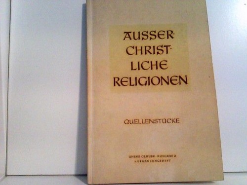 Außerchristliche religionen - außerchristliche,