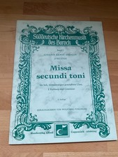 Noten: Missa secundi  toni , J.E.Eberlin , Verlag Coppenrath