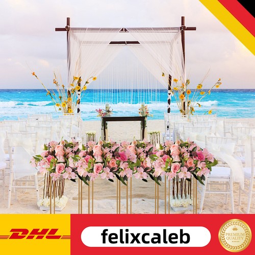 Gold flower stand wedding - gold,