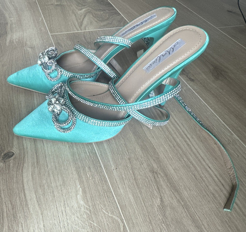 Damen pumps türkis satin - türkis,
