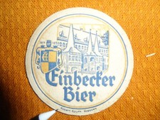 Uralter , Seltener  VK Bierdeckel -  Brauerei  Einbeck  (Sputh Impressum) !!