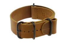 RIOS1931 Vintage Leder Einteiler Armband "Riga", 18-24 mm, 6 Farben, Neu!