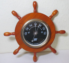 altes Russisches Barometer Wetterstation Steuerrad Schiff Maritim DEKO Holz