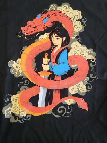 Shirt schwarz mulan - t-shirt,
