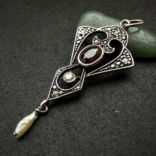 Jugendstil anhänger 925 - jugendstil,