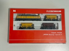 Fleischmann 781006 Spur N  Zugset WIEBE Bauzug BR 216 Schotterwagen DSS NEU