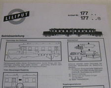 LILIPUT # 177.. Betriebsanleitung/Ersatzteilliste für Triebwagen ETA Wittfeld