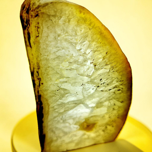 Achat-Geode-Teelichthalter