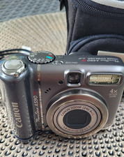 Canon Powershot A590 IS – grau - defekt, mit Original-Tasche, Datenkabel