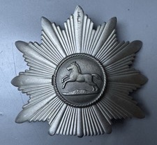 Polizei Niedersachsen Tschakostern ab 1952 Pferd mit Grasnabe alt! gebraucht!