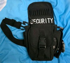  Hüfttasche mit Bein- und Gürtelbefestigung SECURITY schwarz + Gürtel 