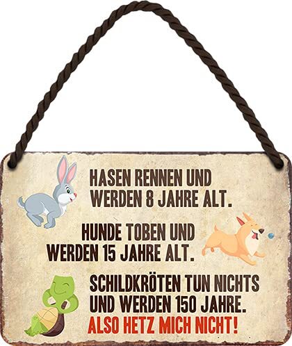Blechschild lustiger spruch - blechschild,