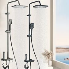 Edelstahl Duschset Duscharmatur Duschsystem Mischbatterie Regendusche Handbrause