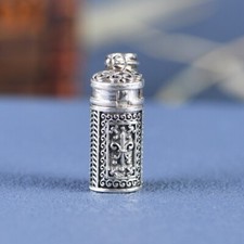 I05 Anhänger zum Öffnen französische Lilie Fleur-de-Lys Silber 925