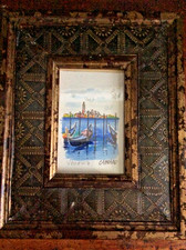 Aquarell von Venedig - Burano