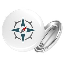 Button kompass bussole - button,