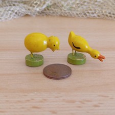 Miniatur alte Küken Gans