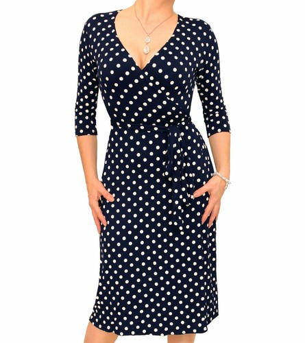 Just blue wickelkleid mit - blue,
