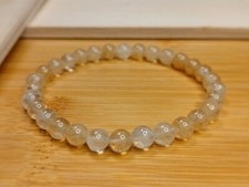 Natürliches 6mm Citrin Armband - 18cm - Edelstein Stretch Armband - Edel Armband