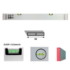 B-WARE: Richtlatte 200cm DEWEPRO Aluminium Setzlatte Putzlatte Wasserwaage