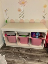 Kinderzimmeraufbewahrung weiß Trofastregal Ikea