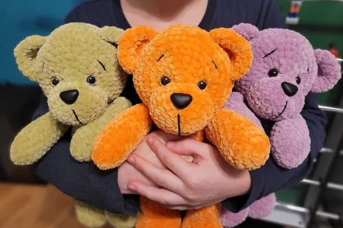 Handgehäkelter teddybär - handgehäkelter,