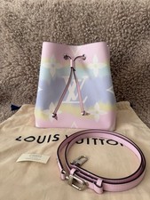 Louis Vuitton NeoNoe Noe MM Giant Pastel Pink Escale M45124 NFC Chip 