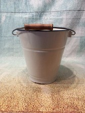 Emaille Eimer alt 5l Emaileimer Pflanzgefäß Pflanzeimer Gartendeko Nr.2