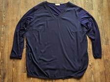 TRIANGLE ~ Bluse in Ballonform ~ dunkelblau ~ Gr. 50 ~ Große Größen ~ Plus Size