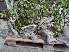 Gartenfigur Drache 3 teilig