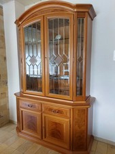 Original italienische Selva Kirschbaum Glasvitrine/ Vitrine/ Buffet