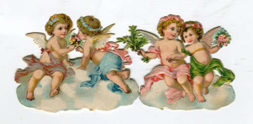 Glanzbilder oblaten scraps - oblaten,