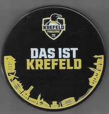 Eishockey Puck EMBLEM KREFELD PINGUINE   DAS IST KREFELD      DEL NHL