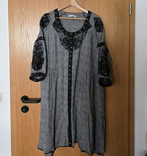 Kariertes Midi-Kleid, Spitze/Nieten, Lissmore, Gr. 3 (50)!