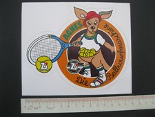 AGNES Die Ballwurfmaschine Tennis Sticker Aufkleber Reklame Werbung 