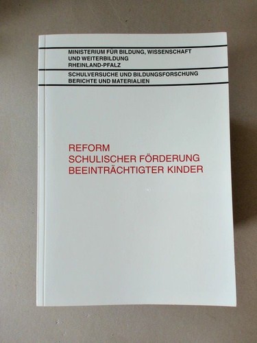 Reform schulischer förderung - schulischer,