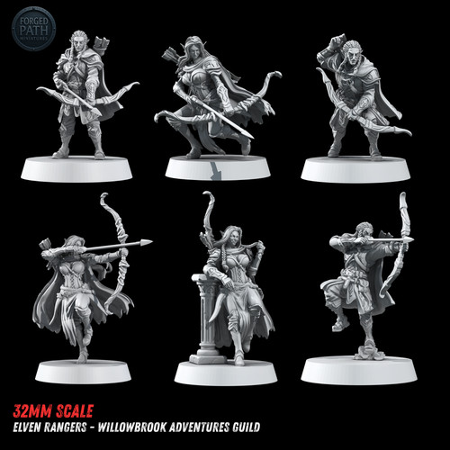 Elf ranger miniatures set - ranger,