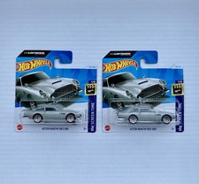 HOTWHEELS  2 Stück - Aston Martin 1963 DB 5 - Goldfinger James Bond 007 - Neu