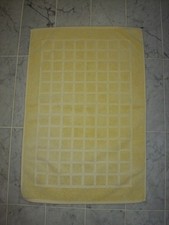 2 Stk Badematte, Badvorleger48 x 72 cm  gelb  reine Baumwolle, gebraucht