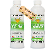 Kunstleder Reiniger Pflege 2x500ml | PREMIUM Kunstlederpflege Auto Sofa Couch