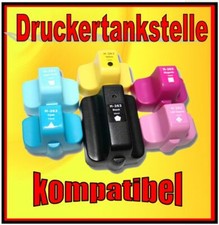 6 komp. Patrone für HP Photosmart 3310 C6280 C6285 C7280 C8150 D7160 ers. 363 bz