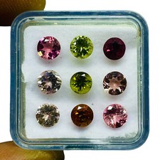 9 Stück Natürlich Turmalin