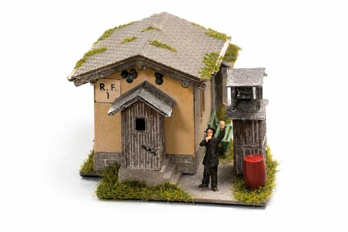 Diorama bahnwärterhaus - diorama, h0