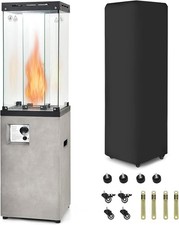 Outdoor Gas Terrassenheizer 41.000 BTU verstellbare Flamme wasserdichte Abdeckung