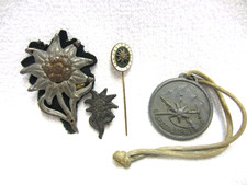 Gebirgsjäger-Regiment 98 - Nachlaß - Erinnerungsmedaille und Effekten - Edelweiß